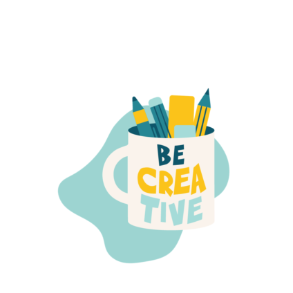 Logo "be creative"